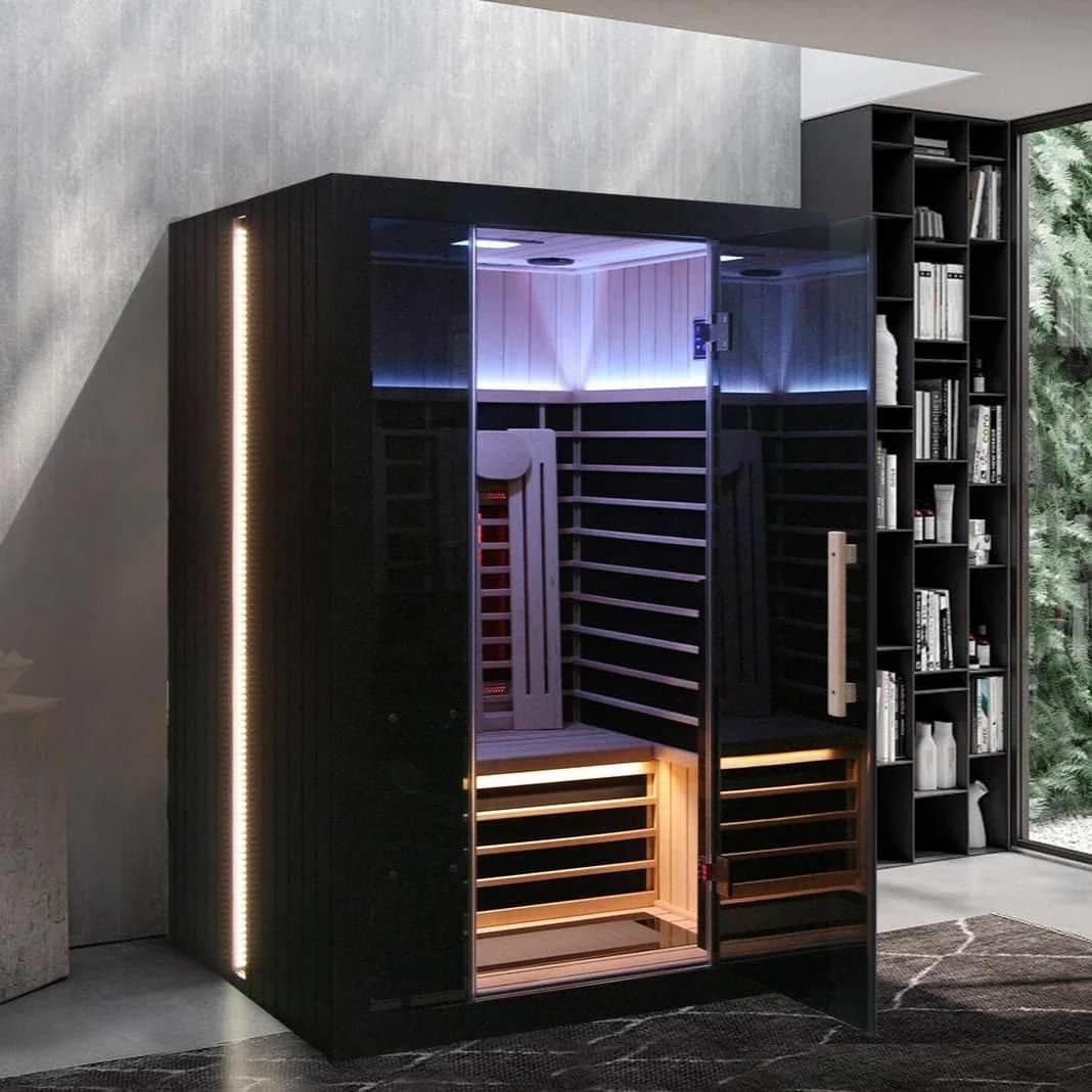 Sun Home Eclipse 2-Person Indoor Red Light & Full-Spectrum Infrared Sauna