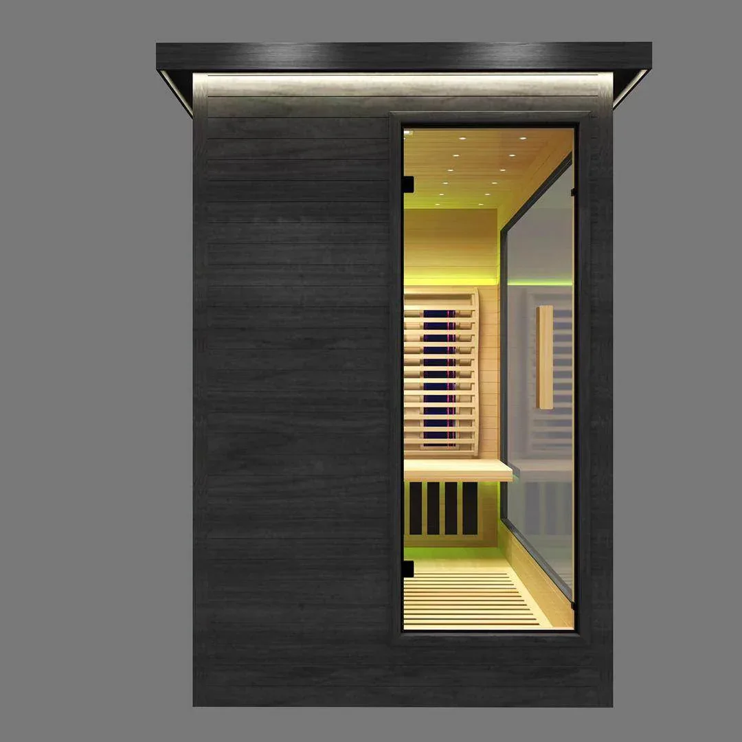 Sun Home Luminar 5-Person with its glass door open