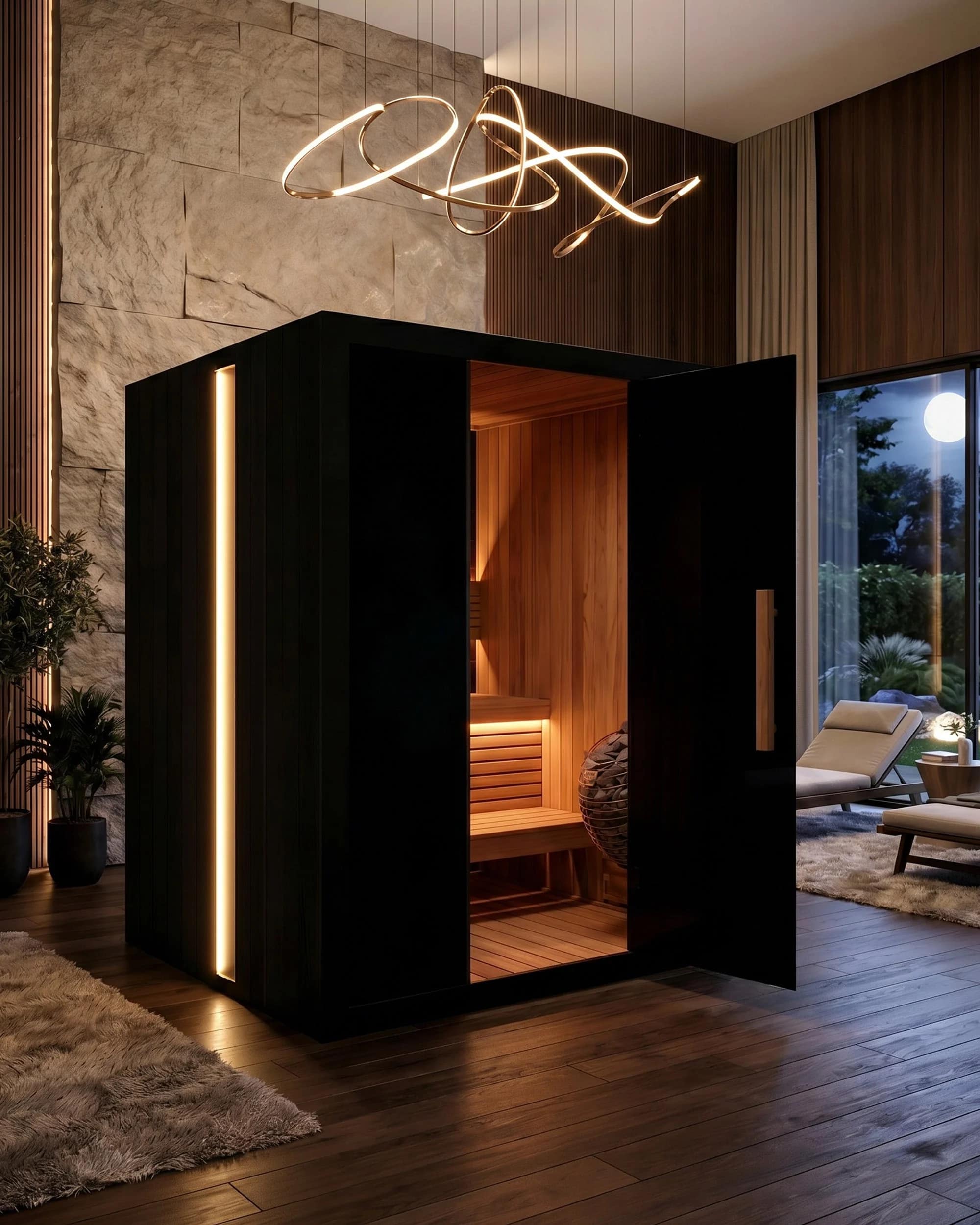 Sun Home Nova 3-Person Indoor Traditional Sauna
