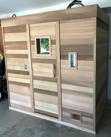 Cedarbrook 4x6 Modular Indoor Sauna Kit, 3-Person