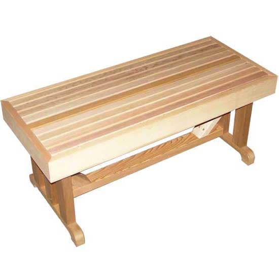 Cedarbrook Freestanding Cedar Pedestal Bench