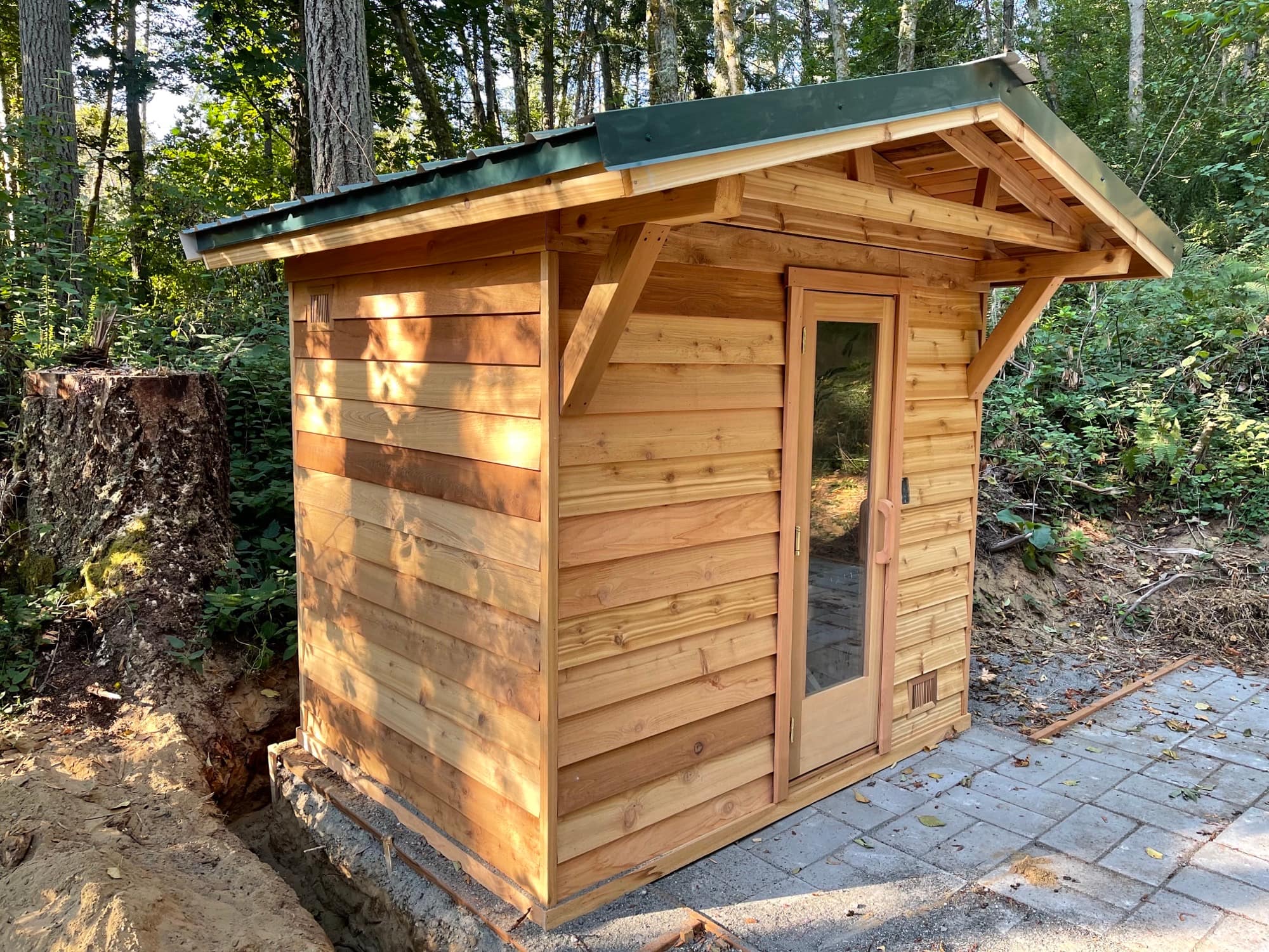Cedarbrook 5x7 Outdoor Sauna Kit