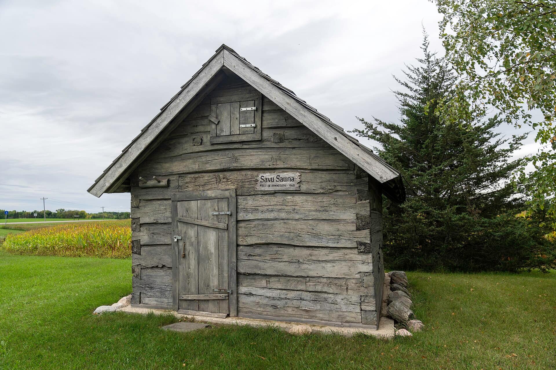 The Barberg–Selvälä–Salmonson smoke sauna has stood in Cokato, Minnesota, since 1868.